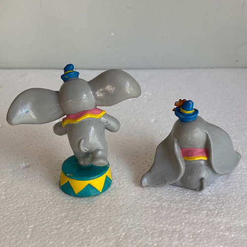 Disney Dumbo pvc figure set of 2 used, 1980s Bullyland Germany