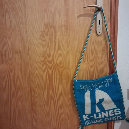 Vintage K-Lines Hellenic Cruises TSS Orion Souvenir Bag like new