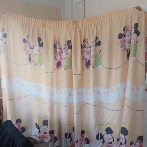 Mickey and Minnie children's curtain used