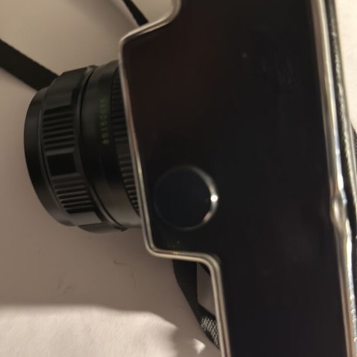 Zenit TTL 1980 camera used with leather protective case