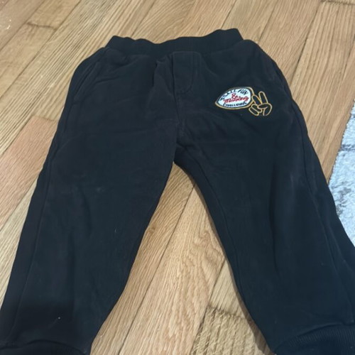 Orchestra black tracksuit with fur used for 2 years old