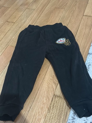 Orchestra black tracksuit with fur used for 2 years old