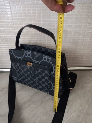 Crossbody bag black used, gray