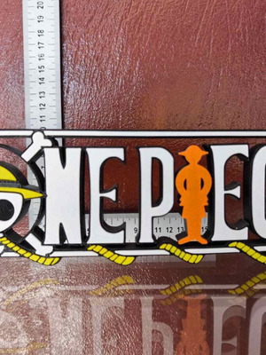 3D One Piece decorative sign, 26x8 cm
