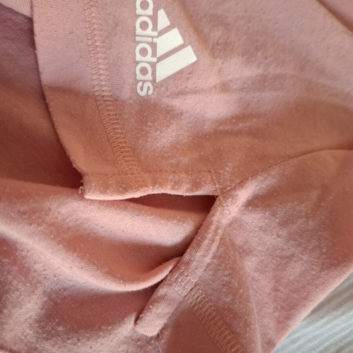 Adidas t shirt used, women's small, pink, short sleeve