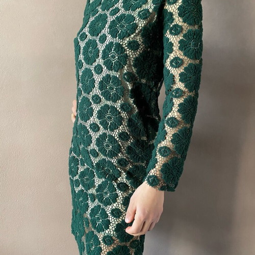 Dress green new, size S