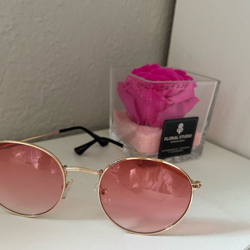 Ray-Flector RF708 C4 sunglasses new, pink lenses, gold frame