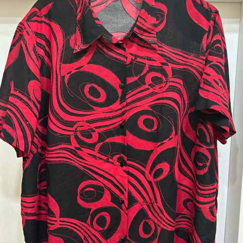 Maxi German blouse like new with woven lame