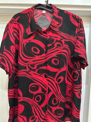 Maxi German blouse like new with woven lame