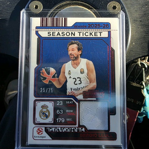 Sergio Llull Panini Contenders EuroLeague 2025-26 Season Ticket Jersey Patch new