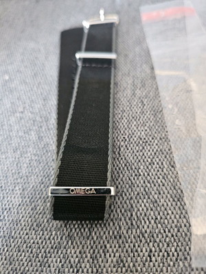 Omega Nato strap like new, 21-22mm, black and grey
