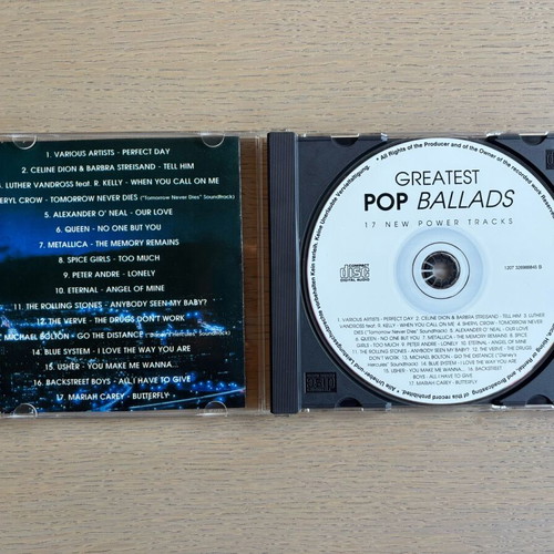 Greatest POP Ballads CD like new, pop compilation