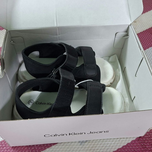 Calvin Klein sandals size 26 used, black and white