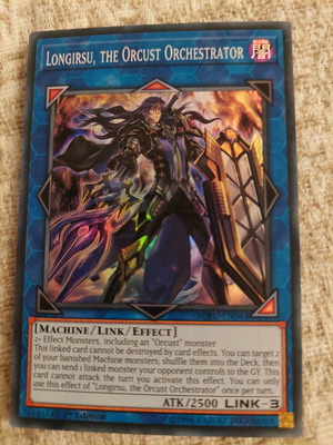 Yu-Gi-Oh Longirsu the Orcust Orchestrator super rare like new