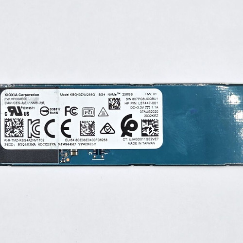 KIOXIA 256GB NVMe SSD M.2 2280 like new