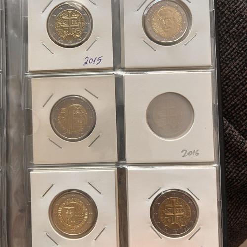 Slovakia 2 Euro Coin Collection Book like new