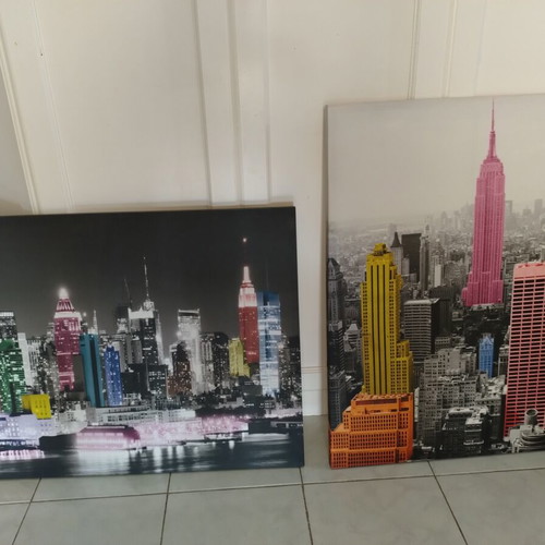 Canvas wall art set of 2, 80x60 cm