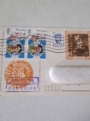 Commemorative Poland Postcard 1987 used, Bolesław I Chrobry
