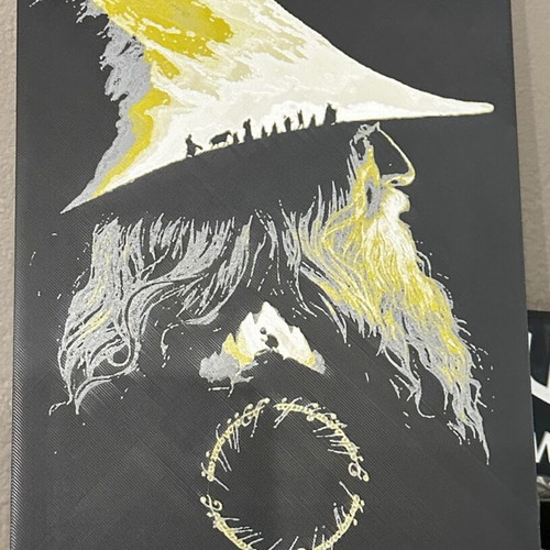Embossed Lord of the Rings Gandalf and the Fellowship of the Ring image new