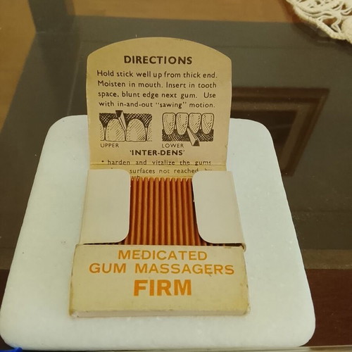 Inter-Dens vintage medicated gum massagers pack