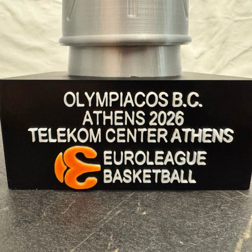 Olympiacos Euroleague 2026 Trophy new, 3D printed