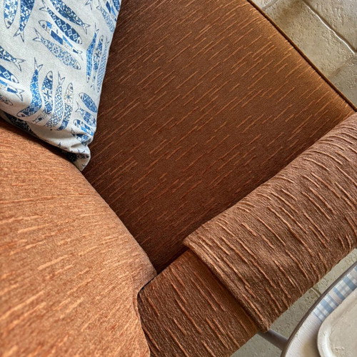 Three-piece living room set with sofa and two armchairs