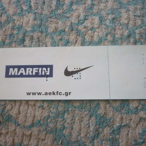 AEK-Espanyol football ticket international friendly match 3/9/2000 Nikos Goumas Stadium