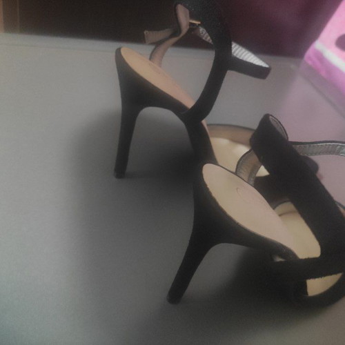 Alta Moda black pumps with ankle strap size 39 like new, 11 cm heel