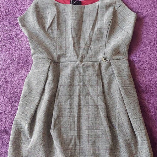 BSB dress, gray checkered, size Medium