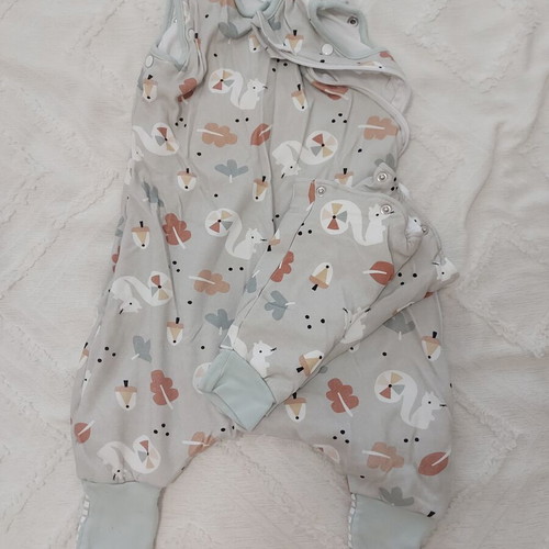 Tender spring sleeping bag with feet and detachable sleeves, size 2