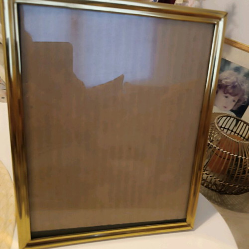 Photo frames used, pack of 2, gold tone