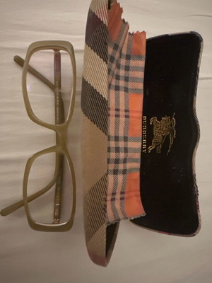 Burberry eyeglasses used, beige frame with case