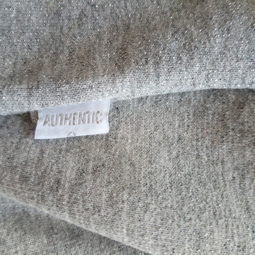 Grey silver top with boat neck, like new, size M