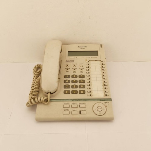 Panasonic digital phone used, model from 2000, white wired