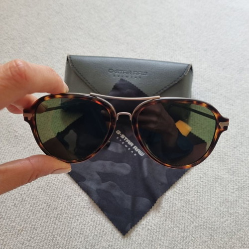 G-Star Raw aviator sunglasses like new with brown acetate frame