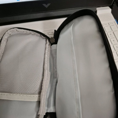 Double Storage Case with 2 Separate Zippers New