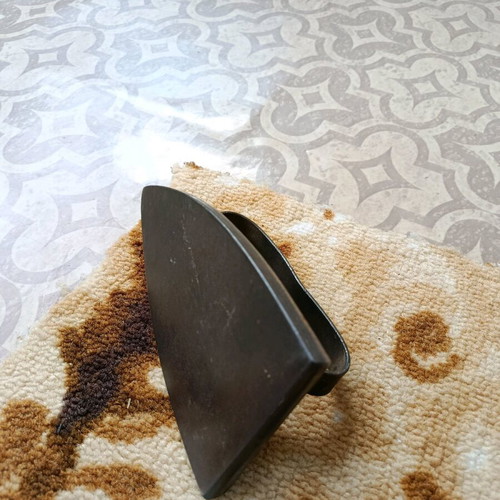 Old cast iron iron used