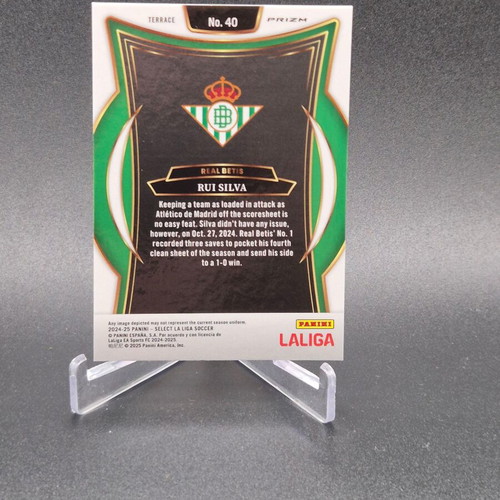 2024-25 Panini Select La Liga Terrace Zebra Prizm SSP Rui Silva #40 Real Betis