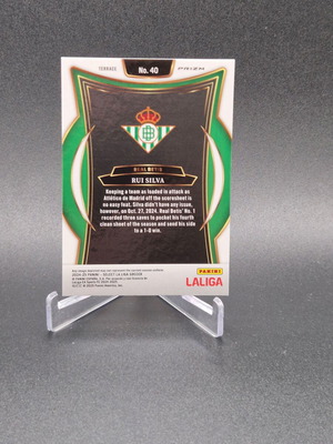 2024-25 Panini Select La Liga Terrace Zebra Prizm SSP Rui Silva #40 Real Betis