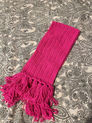 Handmade children's scarf pink new
