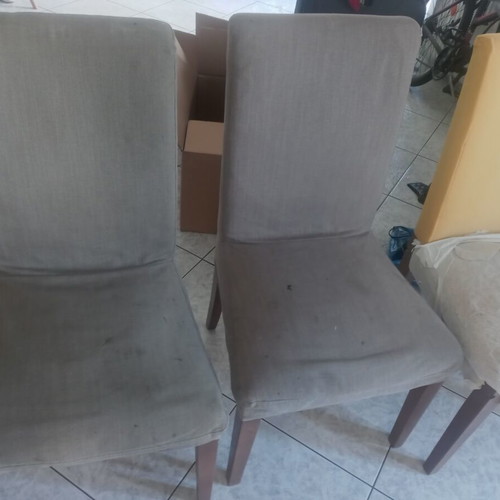 IKEA dining chairs set of 4 with covers