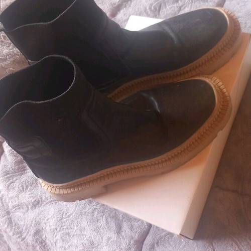 Mango black ankle boots like new, size 38