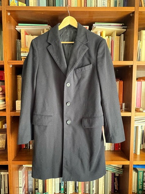 Navy blue μάλλινο παλτό Large σαν καινούργιο, unisex, Piombo OVS