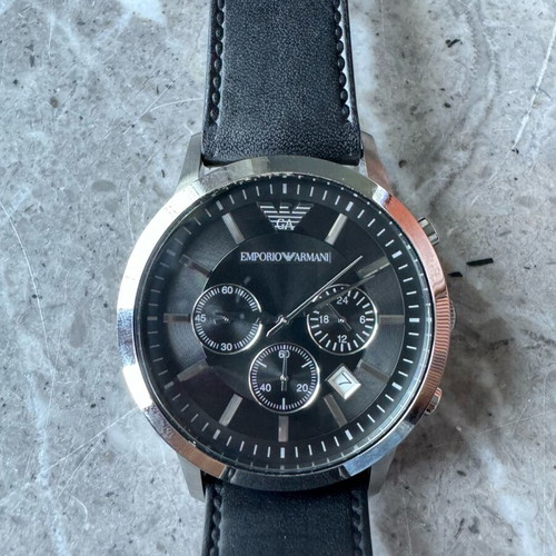 Emporio Armani men's watch AR2447 like new, black