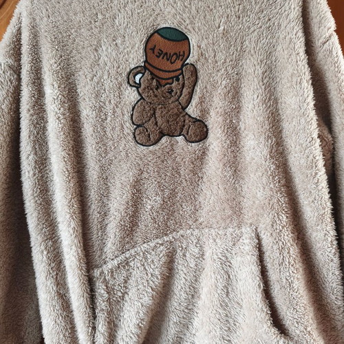 Fuzzy tracksuit set like new, beige and brown
