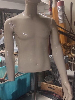 Male Display Torso Mannequin used with base