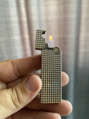 Maruman GL-153 silver gas lighter like new, collectible