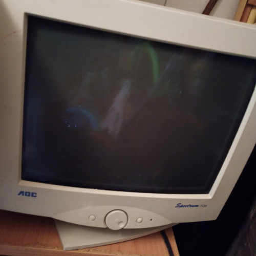 AOC Spectrum 7 monitor with power supply and connection cable