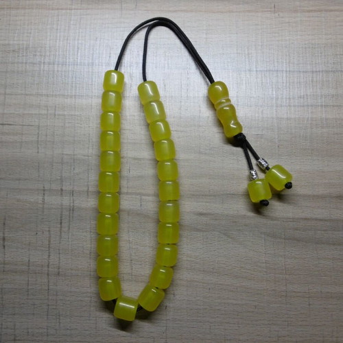 Handmade komboloi with acrylic beads made to order