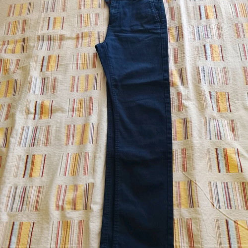 Zara fabric boys' pants used, dark blue, size 11/12